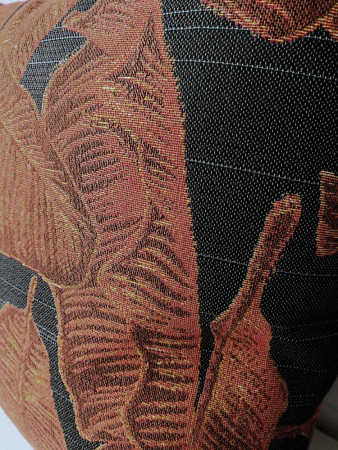 Диванные подушки из гобелена Маримбо Охра | АУРА студия мебели